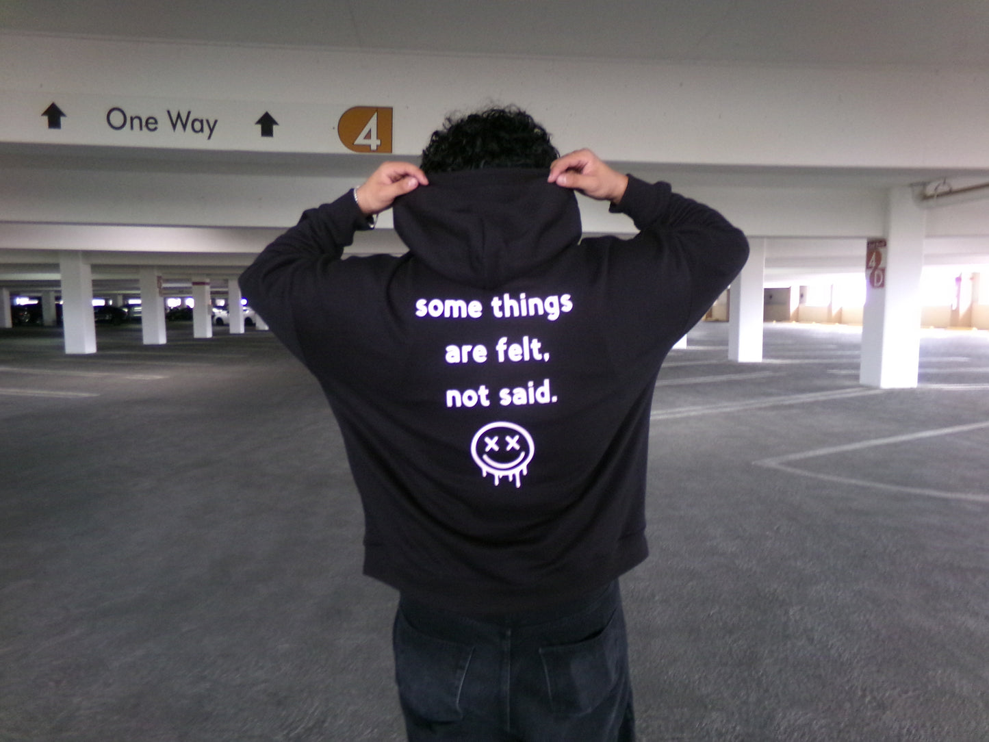 Back of the FELT, NOT SEEN Hoodie